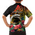 Vanuatu Boar Tusk Yumi Yumi Yumi Family Matching Off Shoulder Short Dress and Hawaiian Shirt Independens Dei Long God Yumi Stanap