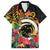 Vanuatu Boar Tusk Yumi Yumi Yumi Family Matching Off Shoulder Short Dress and Hawaiian Shirt Independens Dei Long God Yumi Stanap