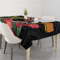 Vanuatu Boar Tusk Yumi Yumi Yumi Tablecloth Independens Dei Long God Yumi Stanap LT14 - Polynesian Pride