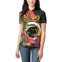 Vanuatu Boar Tusk Yumi Yumi Yumi Women Polo Shirt Independens Dei Long God Yumi Stanap