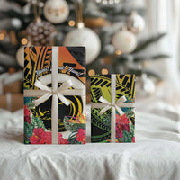 Vanuatu Boar Tusk Yumi Yumi Yumi Wrapping Paper Independens Dei Long God Yumi Stanap LT14 - Polynesian Pride