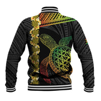 Vanuatu Sand Drawing Turtle Baseball Jacket Happy Independence Day LT14 - Polynesian Pride
