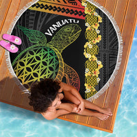 Vanuatu Sand Drawing Turtle Beach Blanket Happy Independence Day LT14 - Polynesian Pride