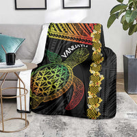 Vanuatu Sand Drawing Turtle Blanket Happy Independence Day LT14 - Polynesian Pride