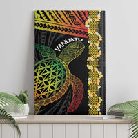Vanuatu Sand Drawing Turtle Canvas Wall Art Happy Independence Day LT14 - Polynesian Pride