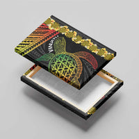 Vanuatu Sand Drawing Turtle Canvas Wall Art Happy Independence Day LT14 - Polynesian Pride