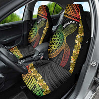 Vanuatu Sand Drawing Turtle Car Seat Cover Happy Independence Day