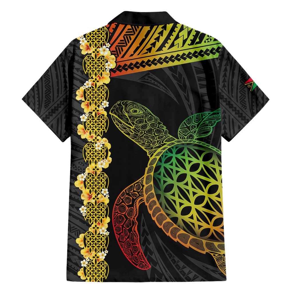 Vanuatu Sand Drawing Turtle Hawaiian Shirt Happy Independence Day LT14 - Polynesian Pride
