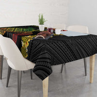 Vanuatu Sand Drawing Turtle Tablecloth Happy Independence Day LT14 - Polynesian Pride