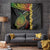 Vanuatu Sand Drawing Turtle Tapestry Happy Independence Day