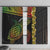 Vanuatu Sand Drawing Turtle Window Curtain Happy Independence Day