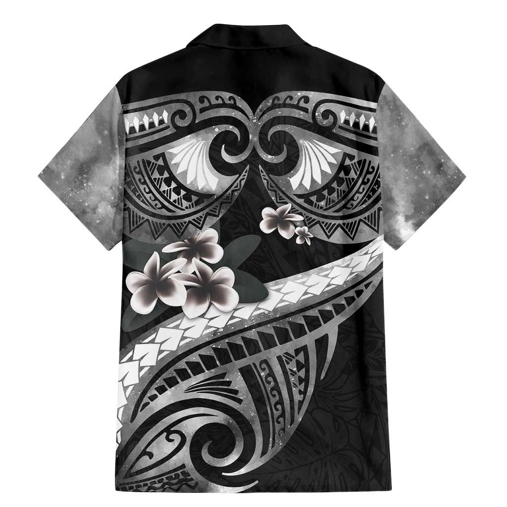 Black Polynesia Family Matching Mermaid Dress and Hawaiian Shirt Tribal Pattern Tropical Frangipani LT14 - Polynesian Pride