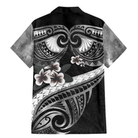 Black Polynesia Family Matching Mermaid Dress and Hawaiian Shirt Tribal Pattern Tropical Frangipani LT14 - Polynesian Pride