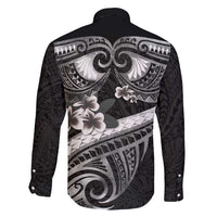Black Polynesia Family Matching Mermaid Dress and Hawaiian Shirt Tribal Pattern Tropical Frangipani LT14 - Polynesian Pride