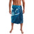 Blue Polynesia Lavalava Tribal Pattern Tropical Frangipani