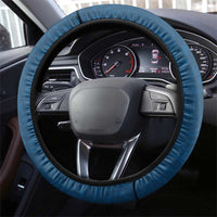 Blue Polynesia Steering Wheel Cover Tribal Pattern Tropical Frangipani LT14 - Polynesian Pride