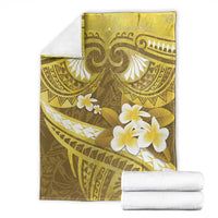 Gold Polynesia Blanket Tribal Pattern Tropical Frangipani LT14 - Polynesian Pride