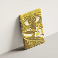 Gold Polynesia Canvas Wall Art Tribal Pattern Tropical Frangipani LT14 - Polynesian Pride