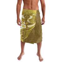 Gold Polynesia Lavalava Tribal Pattern Tropical Frangipani LT14 Gold - Polynesian Pride
