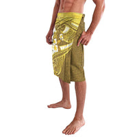 Gold Polynesia Lavalava Tribal Pattern Tropical Frangipani LT14 - Polynesian Pride