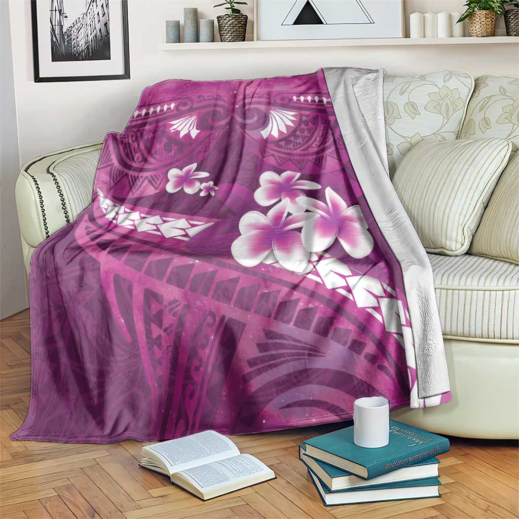 Pink Polynesia Blanket Tribal Pattern Tropical Frangipani LT14 Pink - Polynesian Pride