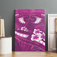 Pink Polynesia Canvas Wall Art Tribal Pattern Tropical Frangipani LT14 - Polynesian Pride
