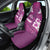 Pink Polynesia Car Seat Cover Tribal Pattern Tropical Frangipani