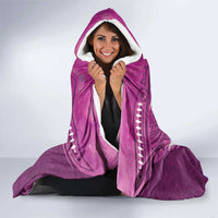 Pink Polynesia Hooded Blanket Tribal Pattern Tropical Frangipani LT14 - Polynesian Pride