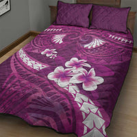 Pink Polynesia Quilt Bed Set Tribal Pattern Tropical Frangipani LT14 - Polynesian Pride