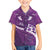 Purple Polynesia Family Matching Puletasi and Hawaiian Shirt Tribal Pattern Tropical Frangipani