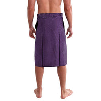 Purple Polynesia Lavalava Tribal Pattern Tropical Frangipani LT14 - Polynesian Pride