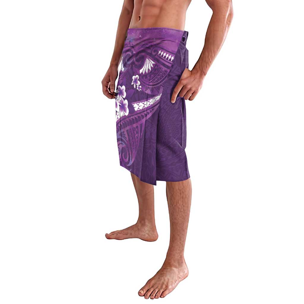 Purple Polynesia Lavalava Tribal Pattern Tropical Frangipani LT14 - Polynesian Pride