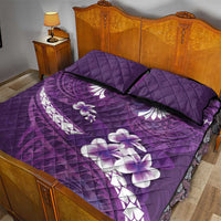 Purple Polynesia Quilt Bed Set Tribal Pattern Tropical Frangipani LT14 - Polynesian Pride