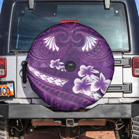 Purple Polynesia Spare Tire Cover Tribal Pattern Tropical Frangipani LT14 Purple - Polynesian Pride
