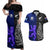 New Zealand and Scotland Rugby Couples Matching Off Shoulder Maxi Dress and Hawaiian Shirt All Black Maori With Thistle Together LT14 Black - Polynesian Pride