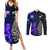 New Zealand and Scotland Rugby Couples Matching Summer Maxi Dress and Long Sleeve Button Shirts All Black Maori With Thistle Together LT14 Black - Polynesian Pride