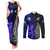 New Zealand and Scotland Rugby Couples Matching Tank Maxi Dress and Long Sleeve Button Shirts All Black Maori With Thistle Together LT14 Black - Polynesian Pride