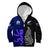 New Zealand and Scotland Rugby Kid Hoodie All Black Maori With Thistle Together LT14 Zip Hoodie Black - Polynesian Pride