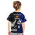 New Zealand and Scotland Rugby Kid T Shirt All Black Maori With Thistle Together LT14 - Polynesian Pride