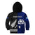 Personalised New Zealand and Scotland Rugby Kid Hoodie All Black Maori With Thistle Together LT14 - Polynesian Pride