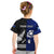 Personalised New Zealand and Scotland Rugby Kid T Shirt All Black Maori With Thistle Together LT14 - Polynesian Pride