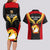 Papua New Guinea Rugby Couples Matching Long Sleeve Bodycon Dress and Hawaiian Shirt Port Moresby Vipers PNG Polynesian Pattern LT14 - Polynesian Pride