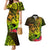 Hawaii Couples Matching Mermaid Dress and Hawaiian Shirt Kanaka Map With Polynesian Shark Tattoo Reggae Unique LT14 Reggae - Polynesian Pride