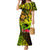 Hawaii Family Matching Mermaid Dress and Hawaiian Shirt Kanaka Map With Polynesian Shark Tattoo Reggae Unique LT14 Mom's Dress Reggae - Polynesian Pride