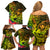 Hawaii Family Matching Off Shoulder Short Dress and Hawaiian Shirt Kanaka Map With Polynesian Shark Tattoo Reggae Unique LT14 - Polynesian Pride