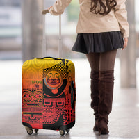 Ia Ora Na Marquesas Islands Luggage Cover Mata Tiki Marquesan Tattoo LT14 - Polynesian Pride