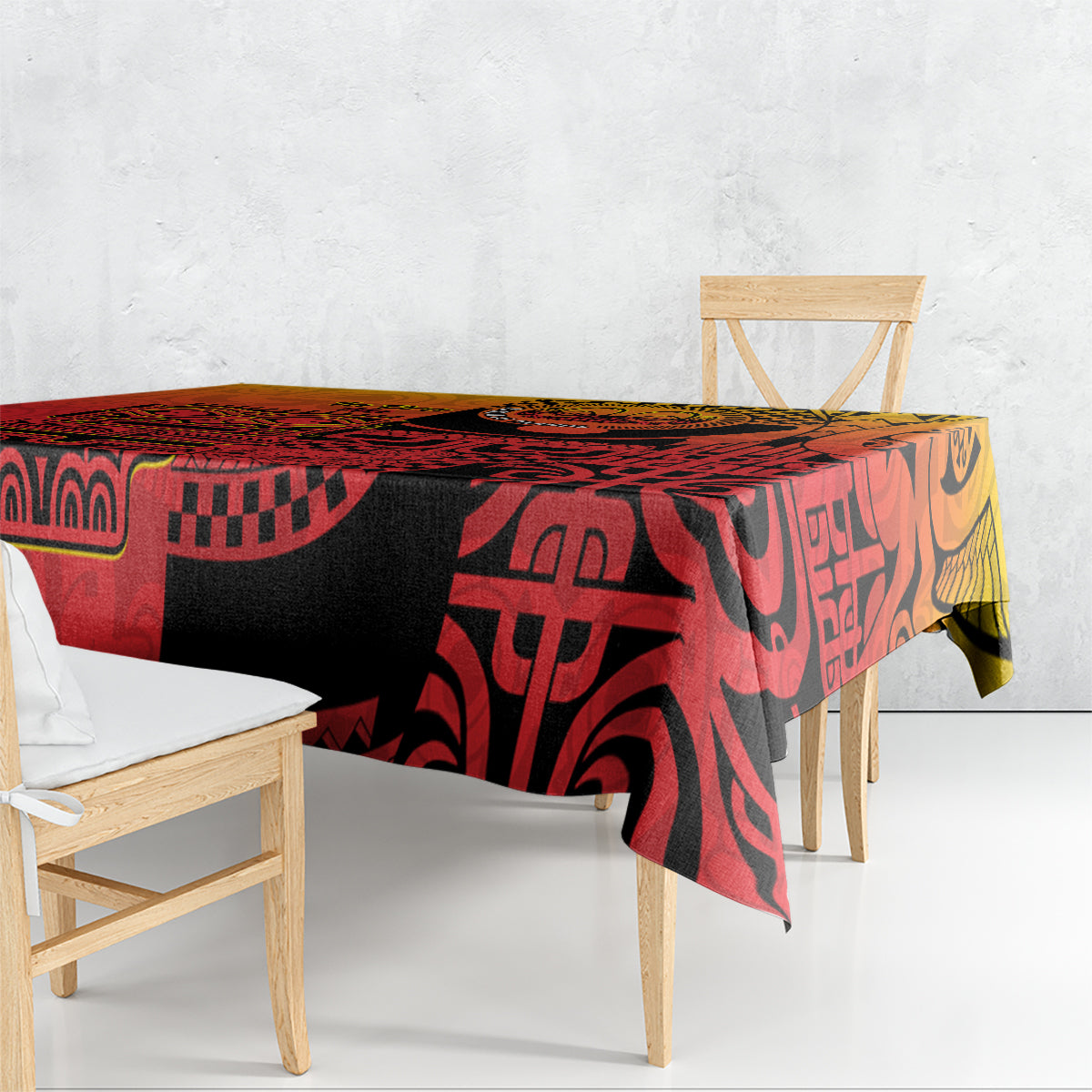 Ia Ora Na Marquesas Islands Tablecloth Mata Tiki Marquesan Tattoo LT14 - Polynesian Pride