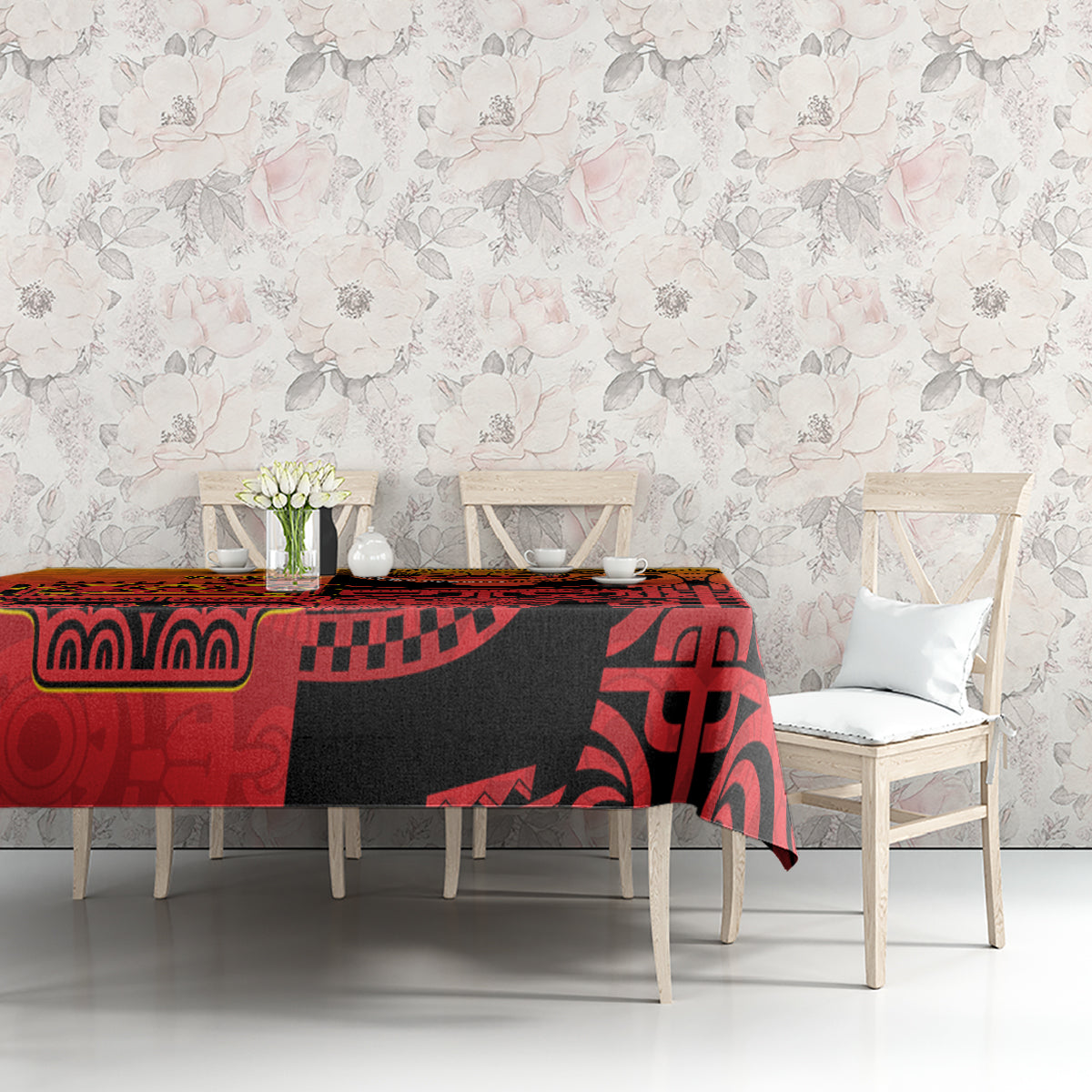 Ia Ora Na Marquesas Islands Tablecloth Mata Tiki Marquesan Tattoo LT14 - Polynesian Pride