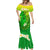 Kia Orana Cook Islands Mermaid Dress Kuki Airani Tattoo Pattern With Sea Turtle LT14 - Polynesian Pride