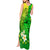 Kia Orana Cook Islands Tank Maxi Dress Kuki Airani Tattoo Pattern With Sea Turtle LT14 - Polynesian Pride